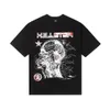 Летняя мужская женская футболка Hellstar Rapper Wash Grey Heavy Craft унисекс с коротким рукавом топ High Street Fashion Ретро женская футболка РАЗМЕР США S-XL l66n #