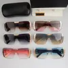 Top-Designer-Sonnenbrillen, schwarze Oversize-Wickelsonnenbrillen für Damen und Herren, schwarz, grau, randlose Brillen, Sonnenbrillen, Designer-Sonnenbrillen, Sonnenbrillen, UV400-Brillen mit Box
