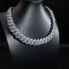 20mm Verkoop Hiphop Modieuze en Retro Fijne Sieraden Kettingen 925 Sterling Zilveren Ketting Moissanite Zirkoon Diamant