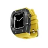 Smartwatch da 45 mm per Apple Watch Ultra Series 8 9 Custodia impermeabile iWatch da 45 mm cinturino marino smart watch orologio sportivo cinturino di ricarica wireless Custodie protettive