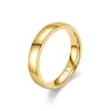 Bandringe Vergoldeter Ring Goldfarbe Mode Damen Einfacher Ehering für Paare Verlobungsschmuck Geschenk 231021