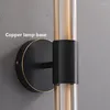 Wall Lamp Copper Glass Light El Bathroom Cognac Black Retro LED Sconce Exhibition Hall Tubular Strip Front Mirror Headlight