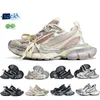 2024 3xl Heren Dames Loopschoenen Designer Sneaker Zwart Grijs Geel Beige Runway Mesh Comfortabel Verhoog de hoogte Heren Trainers Sport Sneakers Wandelen Joggen