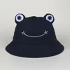 Berretti Cartone animato Cappelli carini Ricamo Genitore-bambino Rana Cappello a secchiello Panama Pesca per donna Uomo Bob Chapeau Cappellino da sole per esterno