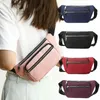 Taillenbeutel Mode Oxford Stoffbeutel Reißverschluss Brust Sport Travel Girl Bauchtasche Hüftspum Telefon für Frauen