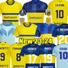 Benedetto 2023 2024 Boca Juniors Futbol Formaları Cavani Barco Hayranlar Oyuncu Advincula Erkek Çocuk Camisa De Futebol 23 24 Futbol Gömlek Tevez Carlitos Marcos Rojo Vazquez