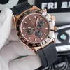 Herenhorloge Designer Luxe horloge Hoge kwaliteit u1 Automatisch roségouden horloge Maat 40 MM 904L roestvrijstalen behuizing Rubberen band Luxe horloge Saffierglas Orologio.