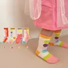 Chaussettes pour enfants Printemps Chaussettes pour enfants 4 paires/lot Dessin animé coréen Bébés garçons Filles Chaussettes en coton 1-8 ans Chaussettes de sport pour enfants 231021