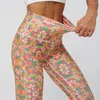 Pantalons de fitness pour femmes de yoga Tenues de yoga avec exercice d'impression numérique de poche Push up