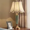 Tischlampen, amerikanische Retro-Schlafzimmer-Nachttisch-Keramik-Schreibtischlampe, europäische, moderne, einfache, warme und kreative Wohnzimmer-Studienhaushalt