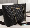 Handtasche aus weichem Rindsleder, luxuriöse Damen-Umhängetasche mit Kette, Reißverschluss-Umhängetasche, schwarze Reisetasche mit großem Fassungsvermögen