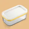 Plattor Keeper rektangel tätande ost smörbox med lock förvaring container som skär hem kök bärbar maträtt