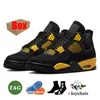 Originals 4s Travis Cactus Jack 4 chaussures de basket-ball pour hommes femmes Scots Pine Green WMNS Sail Vivid Sulphur Military Black Cat Thunder White Oreo OG Baskets avec boîte