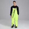 Spodnie narciarskie 2023 One Piece Ski Women Mężczyzn Snowboard Snowboard ciepłe wiatroodporne wodoodporne Jumpsuits ślin