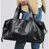 Duffel bags homens saco de viagem couro genuíno casual bagagem mão alta capacidade duffle ombro fitness bolso para 17.3 Polegada portátil bolsa