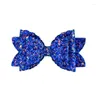 Hair Accessories Double-layer Sequin Glitter Wave Leather Handmade Bow Without Clips Band DIY Accessory Shoes Hats Clothing 5pcs/Lot