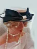 Berretti bianchi da donna da sera, cappellini vittoriani, cosplay, cappelli medievali, ragazze vintage, cappella floreale della Boemia