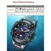 Montres à Quartz Sport Smael militaire armée horloge alarme double affichage Led montre électronique 8069 étanche montres pour hommes