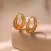 Hoop Earrings Retro Earring Temperament Spiral Design Party Girls Fashion Jewelry Halloween Women 18K Gold Plated Brass