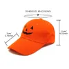 I cappelli di Halloween sono divertenti e carini per bambini e adulti Atmosfera di Halloween Cappello con espressione divertente Nuovo cappello da baseball Cappello con lingua d'anatra con teschio personalizzato