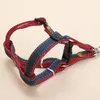 Dog Collars 3 In 1 Jean Adjustable Pet Collar Leash Set Supplies Thick Training Walking Lead Traction Nylon Harness S-XL