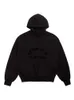 EssentialClothing Designer Hoodie Quality Style Double Thread Loose Hooded Sweatshirt Cool Black Autumn/Winter Adhesive Flocking Hoodie