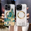 Luxury Wireless Charge Magnetic Dreamlike Flower Phone Case For iPhone 14 13 12 11 Pro Max Plus Support Magsafe Shockproof Cover