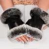 Winter sheepskin gloves and wool touch screen rabbit skin thermal sheepskin gloves