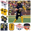 Rod Moore Michigan Wolverines voetbalshirt Myles Hinton Jack Tuttle Cole Cabana Jyaire Hill Amir Herring effrey Persi Cameron Calhoun Michigan Jerseys gestikt