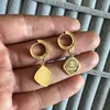 Kvinnor Small Hoops Luxury Designer Märke Letter Drop Earrings 316L Rostfritt stål 18K Guld Rose Gold Girls C Logo Gravörörhängen Bröllopsfest smycken