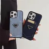 Fashion Card Pocket Phone Cases For IPhone 15promax 15 15pro 14 14pro 13promax 13pro 13 12 12promax Men Women Phone Cover luxury Denim Designers Protect Shell 59823