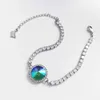 Браслеты-подвески, модные женские браслеты с кристаллами из Австрии на День святого Валентина, круглые украшения для рук, бижутерия для девочек, подарки