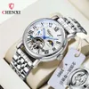 CHENXI 8873 affaires haute qualité automatique volant creux lumineux étanche hommes en gros montre mécanique