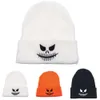 Halloween Hats Are Funny And Cute For Kids And Adults Halloween Woolen Hat Street Funny Ghost Face Embroidered Knitted Hat Men's And Women's Warm Pullover Hat Cold Hat