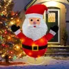 Осветите Санта-Клауса, 100 светодиодных фонарей, рождественское украшение, Санта-Клаус с топпером для рождественского украшения лужайки на открытом воздухе