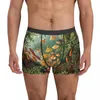 Underpants Vintage Moss Plants Underwear Forest Print Custom Trunk High Quality Men Panties Breathable Boxer Brief Birthday Present