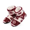 Men's Socks Slipper Christmas Novelty Elk Snowflake Pattern Warm Fleece Thermal Comfortable House Shoes