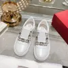 Valentine Paris Sapatos Designer Quadrado Romestone Buckle Leather Supotos Meninas Meninas Luxuris Plataforma de moda Crystal White Casual Shoes