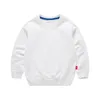 Sweats à capuche enfants automne vêtements garçons filles pull-over couleur unie à manches longues enfants sweat coton tenue 231020