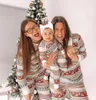 Famille correspondant tenues Noël 2023 hiver mère père enfants pyjamas ensemble bébé barboteuse décontracté doux vêtements de nuit Noël look pyjama 231021