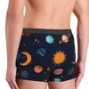 Cuecas impressas boxer shorts calcinha homens sun moon roupa interior respirável para homme S-XXL