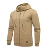 Heren Hoodies Sweatshirts Herfst Casual Zip Hoodie met Capuchon Sweatshirt Jassen Hardloopjack Kanga Pocket Fashion Streetwear 231021