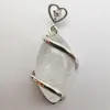 Pendentif Colliers Clear Crystal Stone Perle Gem Horse Eye Bijoux pour femme Cadeau S513