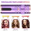 Curling Irons Automatic Curling Iron Cordless Auto Hair Curler Wireless Auto Curler Silky Curls Fast Heating USB Portable Auto Curler Timing 231021