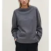 Chandails pour femmes automne hiver décontracté solide col rond mélange de laine régulière Pull femme base dames hauts goutte