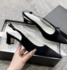 2023 Nieuwe collectie hoge hak schoen lederen hoge hak ketting ontwerp kantoor damesschoenen