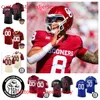 Hommes personnalisés Oklahoma Sooners Football 79 Jake Taylor Jonah Laulu Reggie Grimes Maureese Wren Jalen Redmond R Mason Thomas 33 Marcus Stripling Maillots cousus