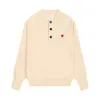 Men's Sweaters Men/Women Love Heart Embroidery Sweater Pullover Casual O Neck A Long Sleeve Thicken Loose Winter K 231021