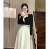 Urban Sexy Dresses Prom Elegant Party Dresses For Women Fashion Bow Square Collar Formell Occasion Female Dress Autumn Clothes 231021