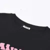 Miumius T-shirt Designer Luxe Mode Vrouwen Zomer Nieuwe Kat Aardbei Radijs Print Korte Mouw Stijl Klassieke Mode Loose Fit Casual